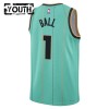 Charlotte Hornets Lamelo Ball Jordan 2024-25 City Edition Teal Lasten Pelipaidat Swingman